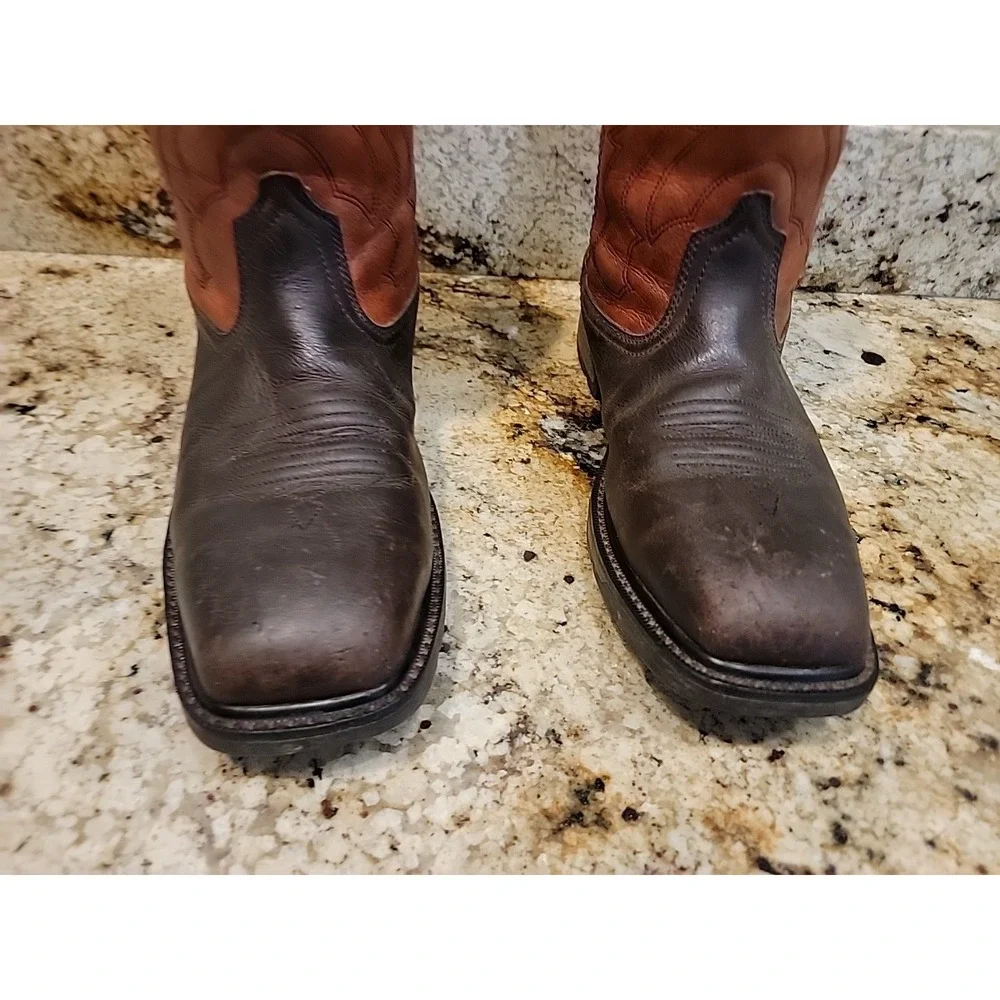 Ariat Work Groundbreaker Steel Toe 10015191 Brown/Ember Wide Square Toe Size 10D